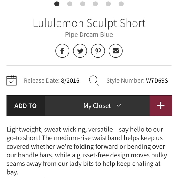 Lululemon sculpt shorts - Picture 4 of 4